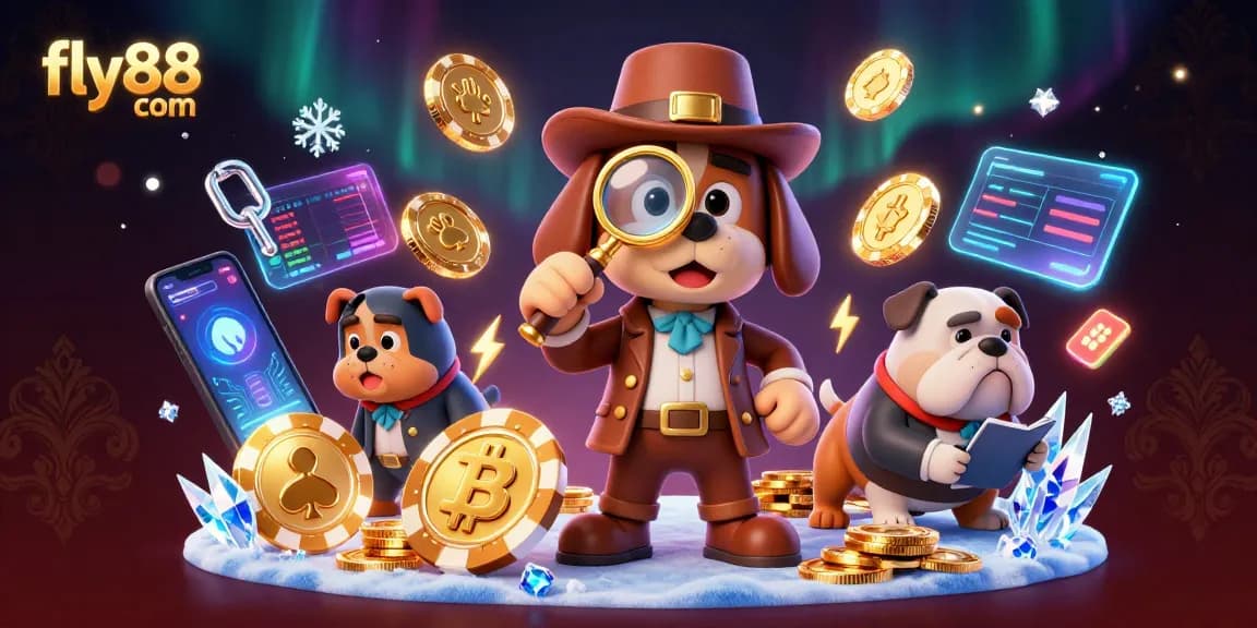 Engage with the immersive fly88 com experience as you solve the mystery of treasure in a vibrant casino scene.