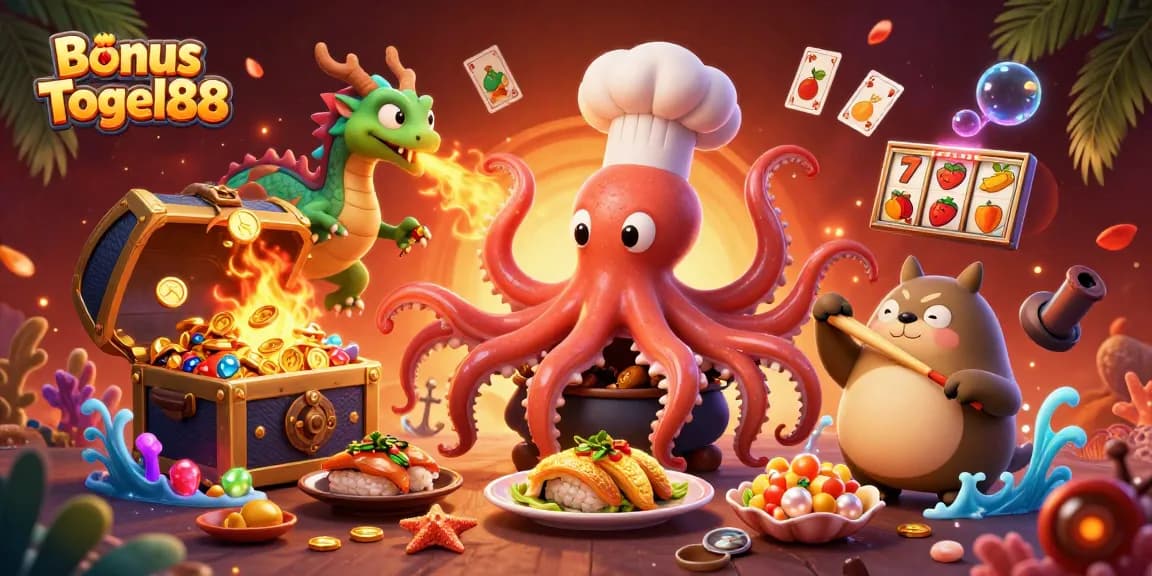 Experience thrilling moments with Bonus Togel88 as charming characters navigate a vibrant casino adventure.