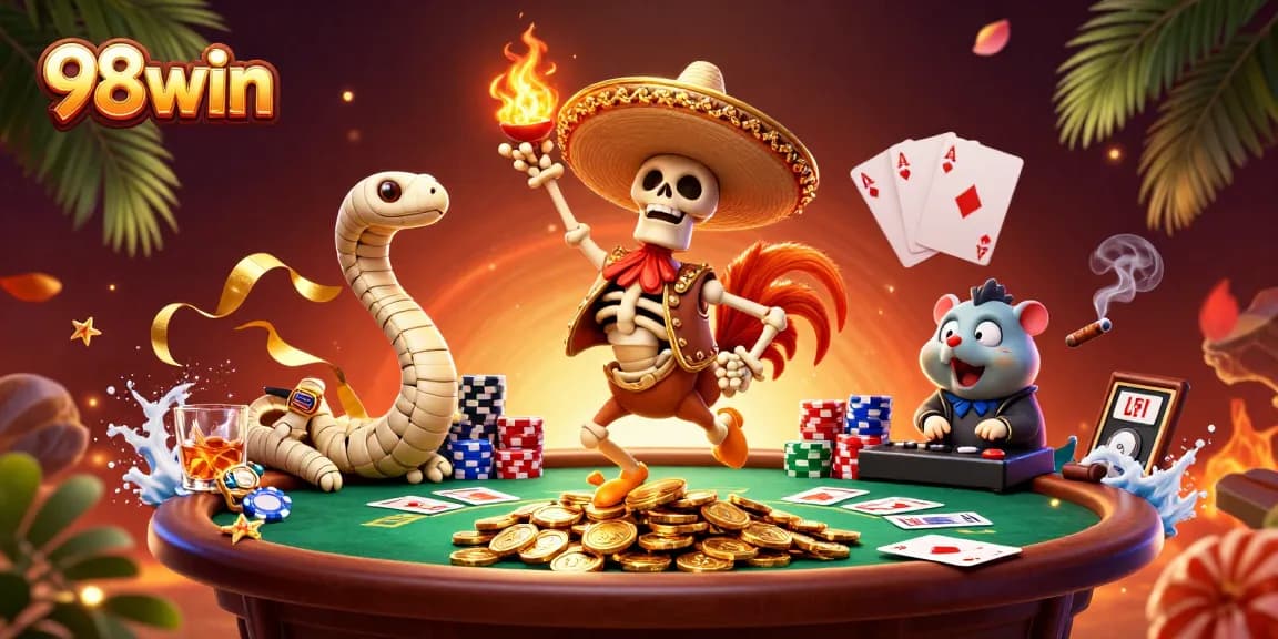 Experience thrilling wins at 98win with vibrant casino fun and dynamic characters.
