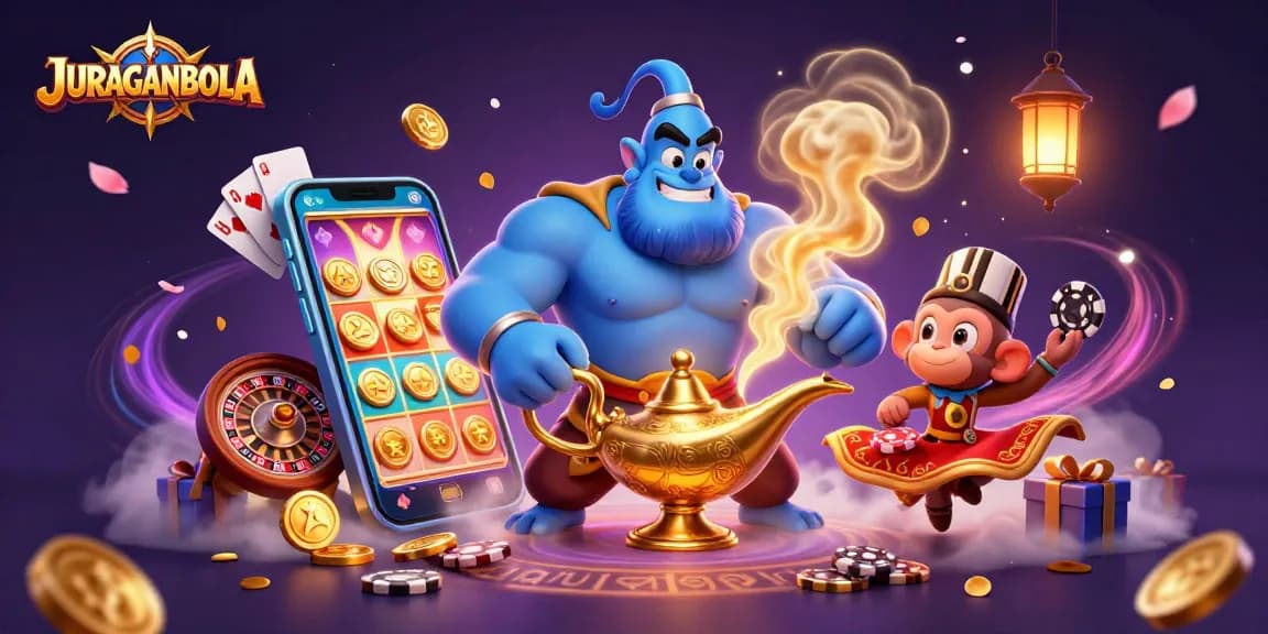 Engage with JURAGANBOLA's thrilling adventures in a magical casino world.