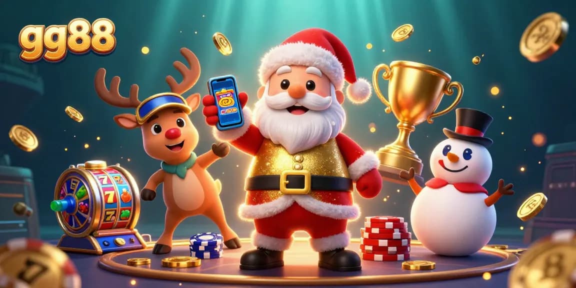Spin the jackpot slots at gg88 with Santa Claus and his reindeer dealer, enhancing the festive gaming experience.