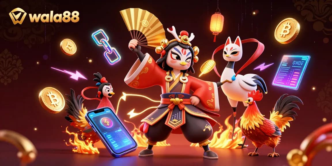 Experience thrilling cockfighting action with wala88 as vibrant warriors engage in high-stakes battles.