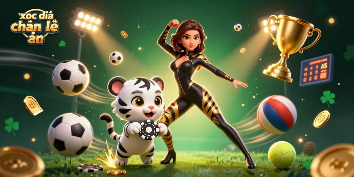 Experience the thrilling công thức xóc đĩa chẵn lẻ đều ăn as a stunning woman and a playful tiger add excitement to the online gaming scene.