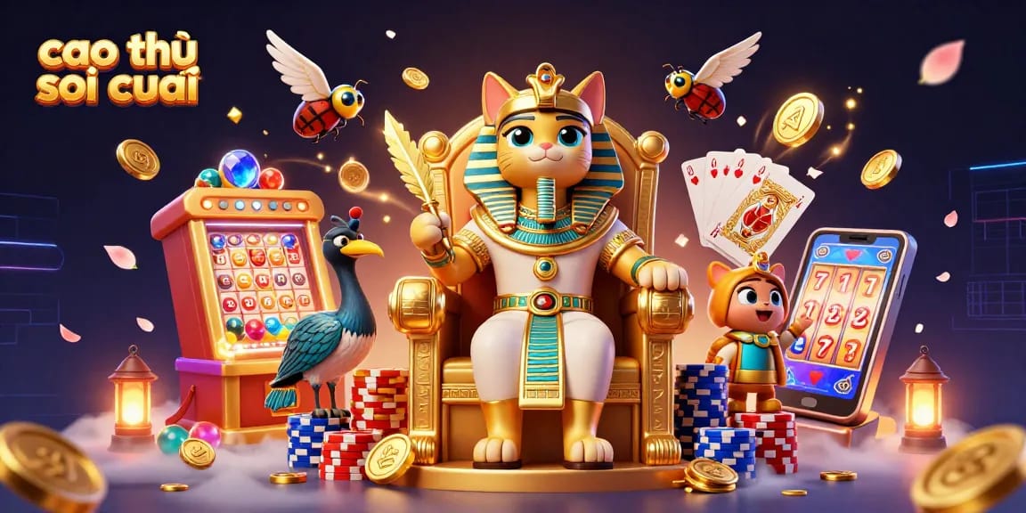 Enjoy accurate predictions with cao thủ soi cầu in this vibrant casino-themed illustration
