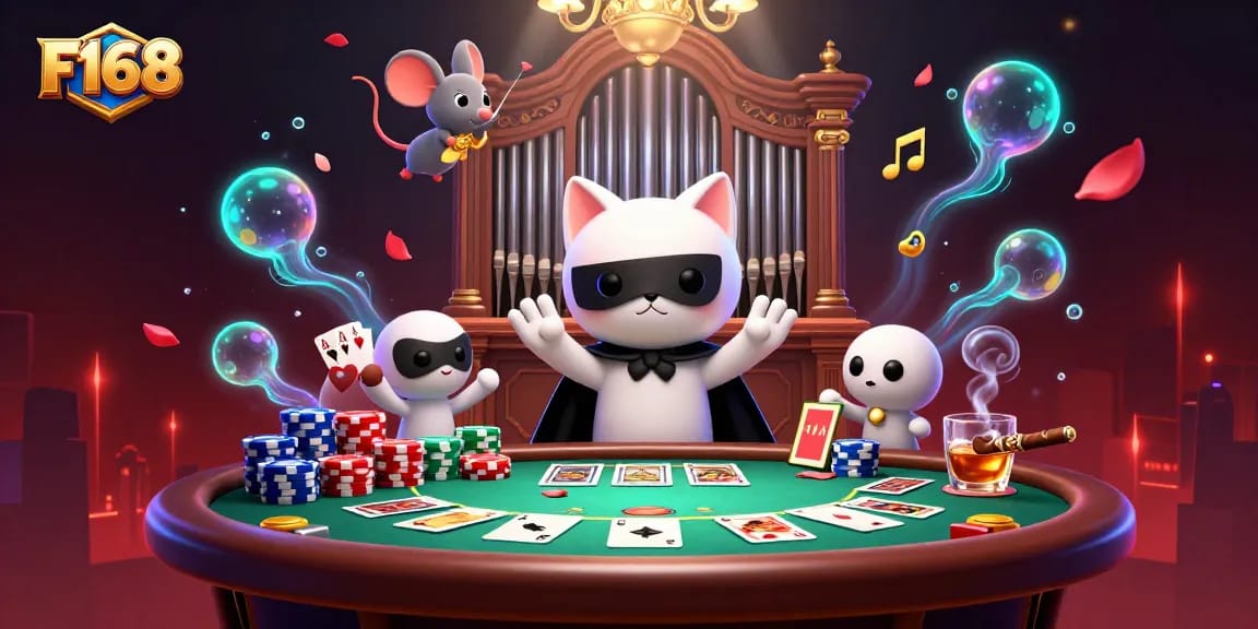 Experience F168 thrills at the visually stunning casino with poker excitement and dynamic 3D characters.