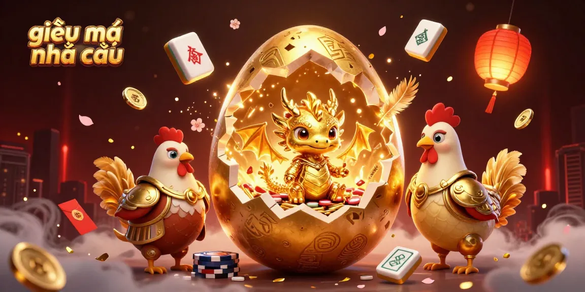 Engage with the world of giải mã nhà cái featuring a golden dragon and poker chips in a vibrant casino scene.