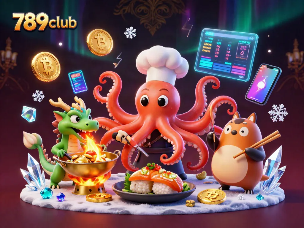 Experience the thrill of 789club with our vibrant 3D casino illustration showcasing lively characters and captivating gaming elements.