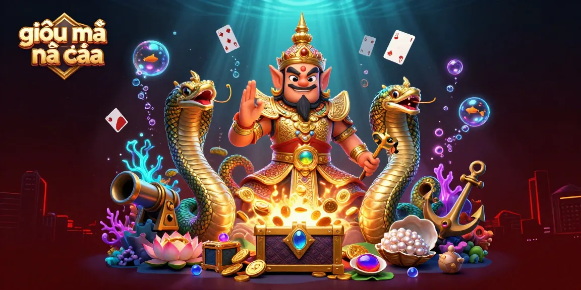 Engaging scene showcasing giải mã nhà cái with Thai temple guardian and gems in a vibrant casino environment.