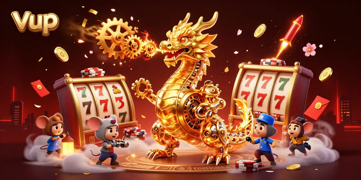 Engage in dynamic gaming with vup’s immersive golden dragon and captivating casino elements.