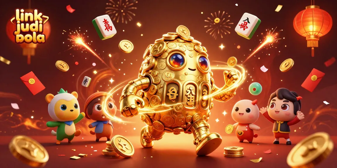 Experience thrilling action with link judi bola in an exciting casino-themed illustration.