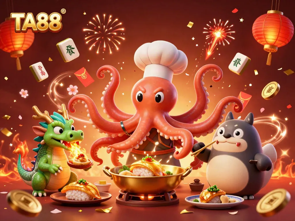 Engage with TA88 online casino adventure featuring dynamic 3D character scene.