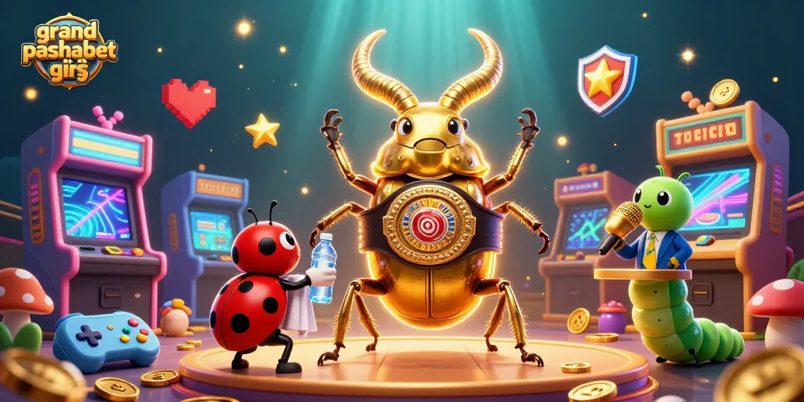 Engage in grandpashabet giriş with vibrant 3D casino-themed illustration featuring unique characters.
