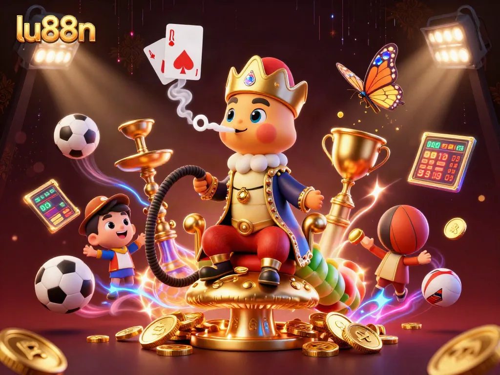 Experience thrilling bets with the lively casino scene showcasing lu88n's vibrant energy.