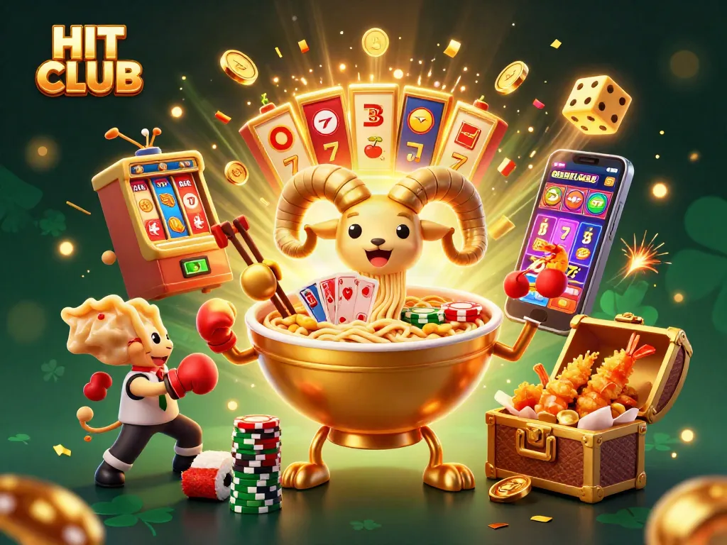 Experience HIT CLUB's vibrant casino universe with exciting characters and dynamic jackpot elements