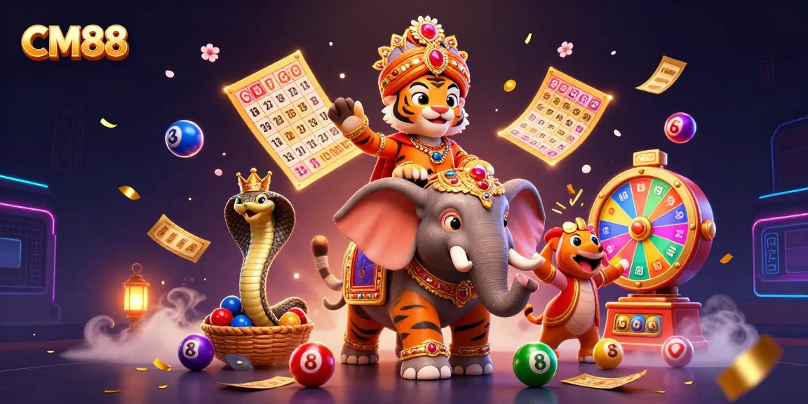 Experience thrilling gameplay at CM88 with vibrant lottery elements and a rich casino atmosphere.