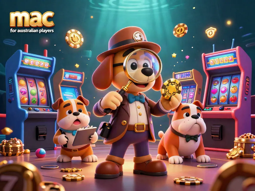 Experience the thrill of mac casino for australian players with vibrant gaming elements and cartoon characters.