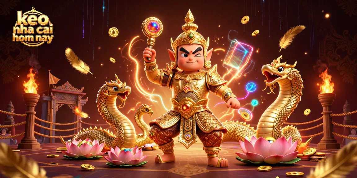 Engage with keo nha cai hom nay through a vibrant 3D illustration showcasing an Asian-themed casino atmosphere.