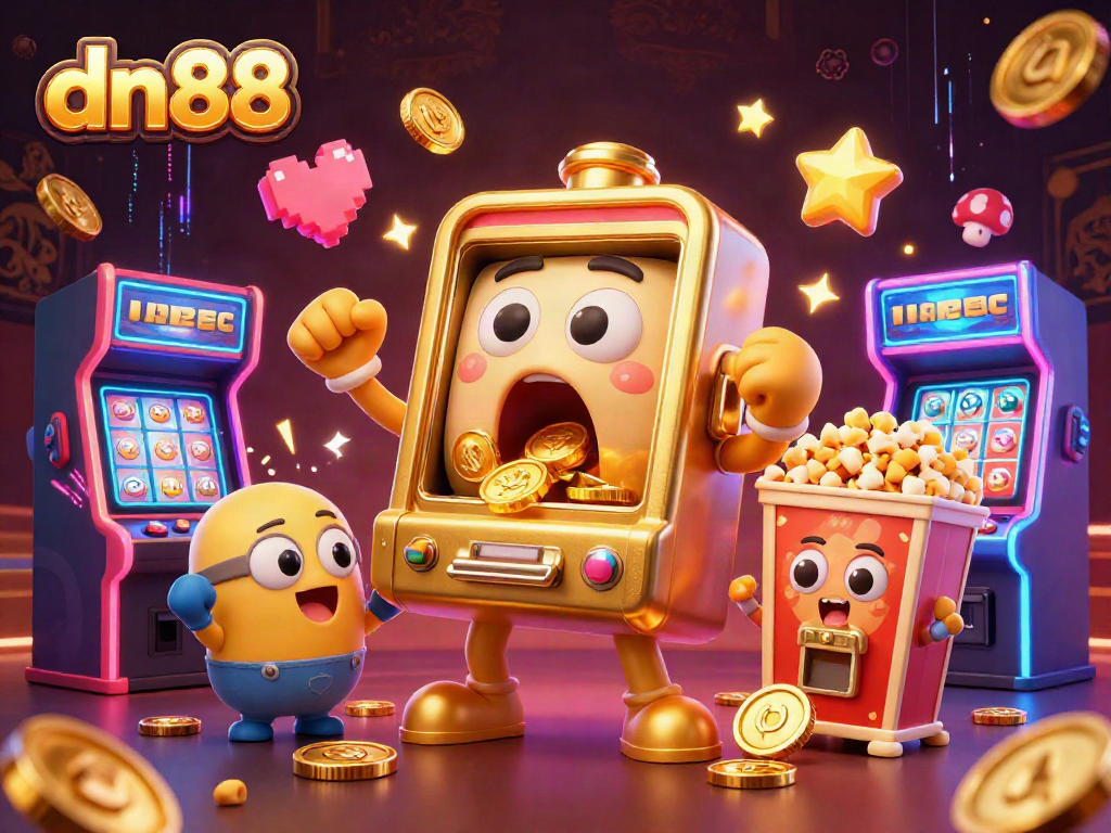 Spin to win with dn88 slot jackpots and vibrant game machines in a lively casino scene.